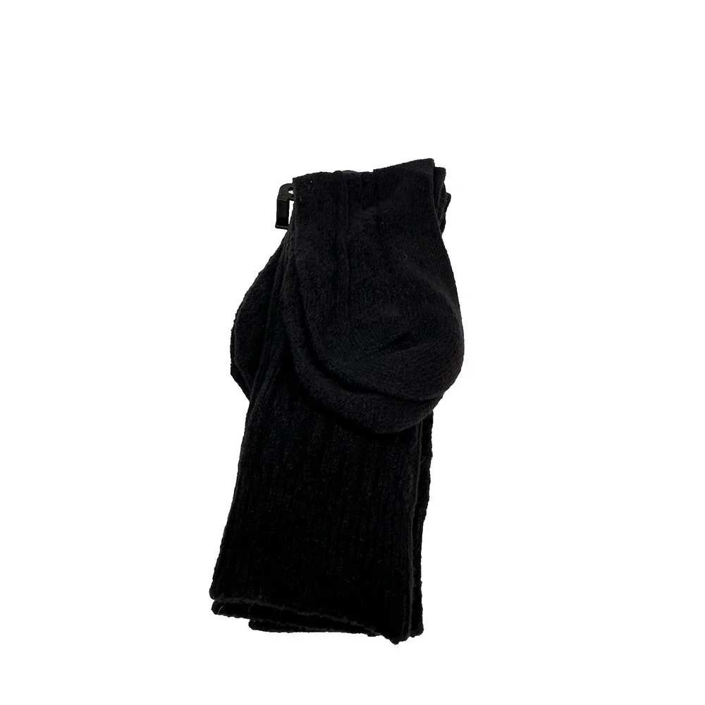 muk‎ luks womens tall boot socks fits shoe size 6-11 black 2 pairs